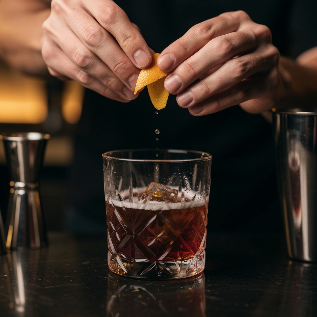 FIFTH & ROSE craft cocktails featuring signature drinks like the Gaslamp Gold Rush in an elegant San Diego bar